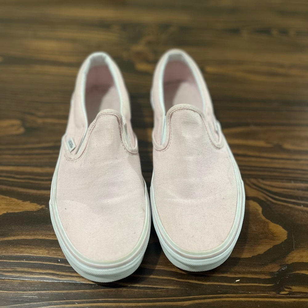 Pastel Pink Vans Slip-ons